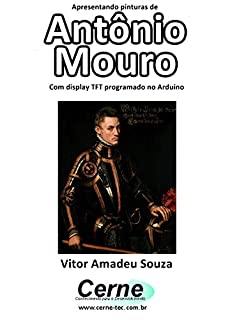 Livro Apresentando pinturas de Antônio Mouro Com display TFT programado no Arduino
