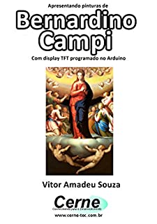 Livro Apresentando pinturas de Bernardino Campi Com display TFT programado no Arduino