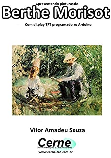 Livro Apresentando pinturas de Berthe Morisot Com display TFT programado no Arduino