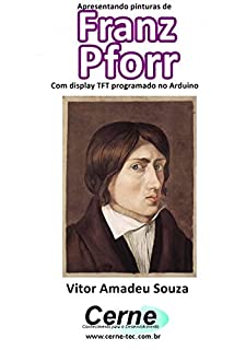 Livro Apresentando pinturas de Franz Pforr Com display TFT programado no Arduino