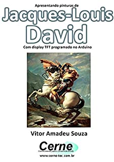 Livro Apresentando pinturas de Jacques-Louis David Com display TFT programado no Arduino