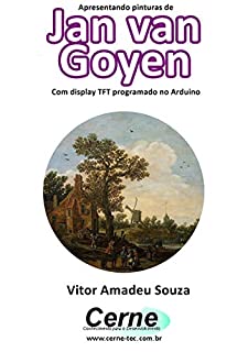 Livro Apresentando pinturas de Jan van Goyen Com display TFT programado no Arduino