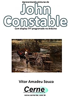 Livro Apresentando pinturas de John Constable Com display TFT programado no Arduino