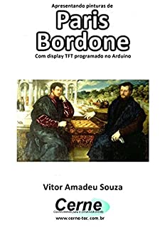 Livro Apresentando pinturas de Paris Bordone Com display TFT programado no Arduino