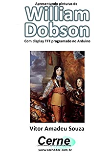 Livro Apresentando pinturas de William Dobson Com display TFT programado no Arduino