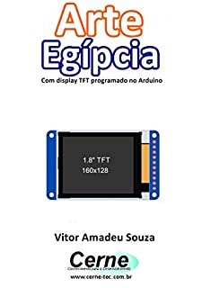 Livro Arte Egípcia Com display TFT programado no Arduino