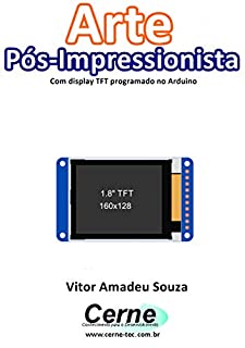 Livro Arte Pós-Impressionista Com display TFT programado no Arduin o