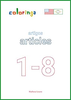 Livro Sobre Artigos em Inglês (1-8): Livros de Exercícios para Aprender Inglês em Casa - Coloringa
