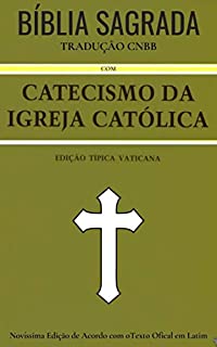 Livro Bíblia Católica com Catecismo