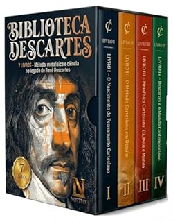 Livro Biblioteca Descartes - 7 Livros - Método, metafísica e ciência no legado de René Descartes: 4 Livros Guia Exclusivos + 3 Livros Originais do Autor