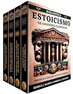 Livro Biblioteca Estoicismo Grandes Clássicos: Diálogos com os Mestres: Sêneca, Epiteto e Marco Aurélio