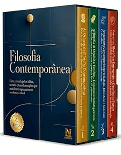 Livro Biblioteca de Filosofia Contemporânea - 4 Livros - Pensadores, conceitos e transformações da filosofia recente: Nietzsche · Marx · Kierkegaard · Heidegger · Sartre · Wittgenstein · Foucault · Derrida