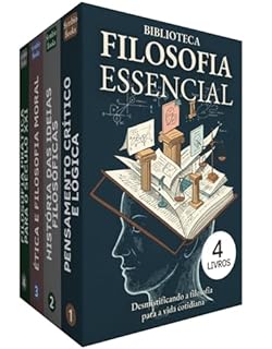 Livro Biblioteca Filosofia Essencial: 4 Livros : A Jornada do Pensamento Crítico ao Alcance de Todos