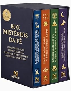 Livro Biblioteca Mistérios da Fé - 4 Livros - Uma investigação sobre o sentido, o divino e o mistério que sustenta a existência