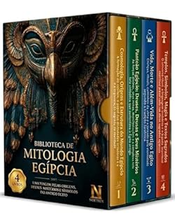 Livro Biblioteca de Mitologia Egípcia - 4 Livros: Uma viagem pelas origens, deuses, mistérios e símbolos do antigo egito