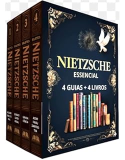 Livro Biblioteca Nietzsche Essencial - 4 Livros + 4 Originais do autor: Guias de Leitura + Assim Falou Zaratustra - Além do Bem e do Mal - Genealogia da Moral - A Gaia Ciência