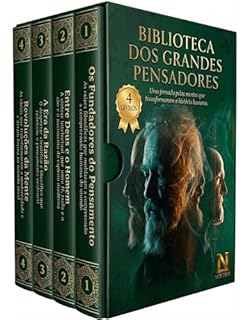 Livro Biblioteca Grandes Pensadores - 4 Livros - Uma jornada pelas mentes que transformaram a história humana