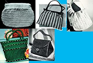 Livro Bolsas de crochê vamos ~ 5 padrões mais de saco de mão para Crochet