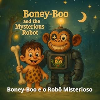 Livro Boney-Boo e o Robô Misterioso: Uma aventura calorosa de amizade entre um garoto pré-histórico, um robô e um pequeno alienígena chamado Pipi (Boney-Boo (Edição em Português) Livro 4)