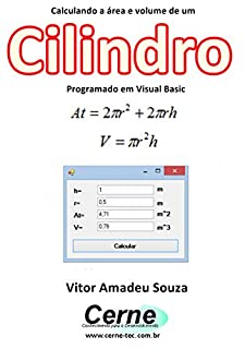 Livro Calculando a área e volume de um Cilindro Programado em Visual Basic
