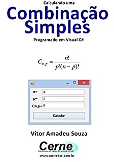 Livro Calculando uma Combinação Simples Programado em Visual C#