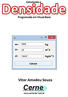 Livro Calculando a Densidade Programado em Visual Basic