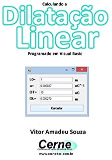 Livro Calculando a Dilatação Linear Programado em Visual Basic