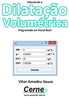 Livro Calculando a Dilatação Volumétrica Programado em Visual Basic