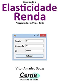Livro Calculando a Elasticidade Renda Programado em Visual Basic