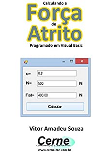 Livro Calculando a  Força de Atrito Programado em Visual Basic