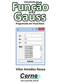 Livro Calculando a Função de Gauss Programado em Visual Basic