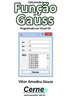 Livro Calculando a Função de Gauss Programado em Visual C#