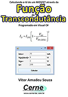 Livro Calculando o Id de um MOSFET através da  Função  de Transcondutância Programado em Visual C#
