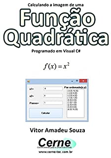 Livro Calculando a imagem de uma Função Quadrática Programado em Visual C#