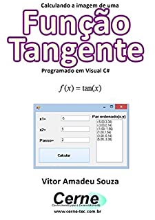 Livro Calculando a imagem de uma Função Tangente Programado em Visual C#