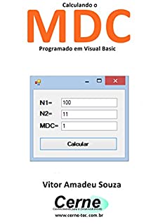 Livro Calculando o  MDC Programado em Visual Basic