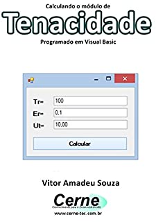 Livro Calculando o módulo de Tenacidade Programado em Visual Basic