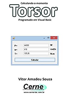 Livro Calculando o momento Torsor Programado em Visual Basic