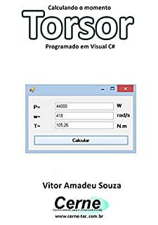 Livro Calculando o momento Torsor Programado em Visual C#