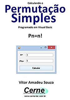 Livro Calculando uma Permutação Simples Programado em Visual Basic