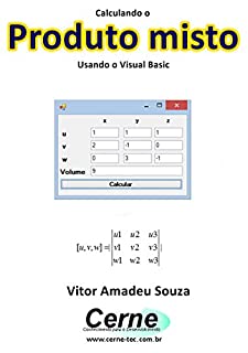 Livro Calculando o Produto misto Usando o Visual Basic