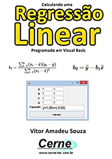 Livro Calculando uma Regressão Linear Programado em Visual Basic