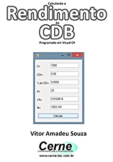 Livro Calculando o  Rendimento do CDB Programado em Visual C#