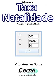 Livro Calculando a  Taxa de Natalidade Programado em Visual Basic