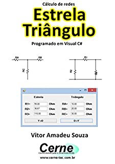 Livro Cálculo de redes Estrela Triângulo Programado em Visual C#