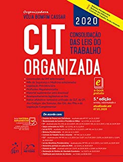 Livro CLT Organizada: Consolidação das Leis do Trabalho