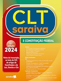Livro Clt Saraiva e Constituição Federal - 57ª edição 2024