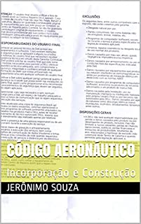 Livro Código Aeronáutico: Incorporação e Construção