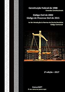 Livro Código Civil de 2002 - Código de Processo Civil de 2015 - Código Comercial e Constituição Federal de 1988