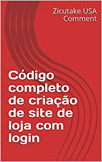 Código completo de criação de site de loja com login